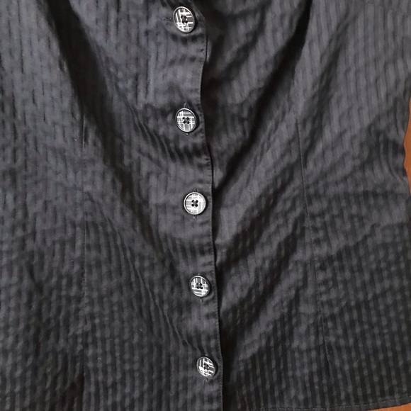 EUC Lena Hoschek Button Up Sleeveless Business Top, Black - Size S - Picture 3 of 7